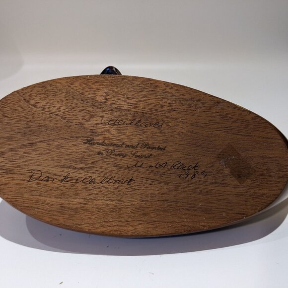 Lovely Vintage Mallard Duck Decoy - Dark Walnut Wood, Handcrafted Canada - Picture 6 of 6